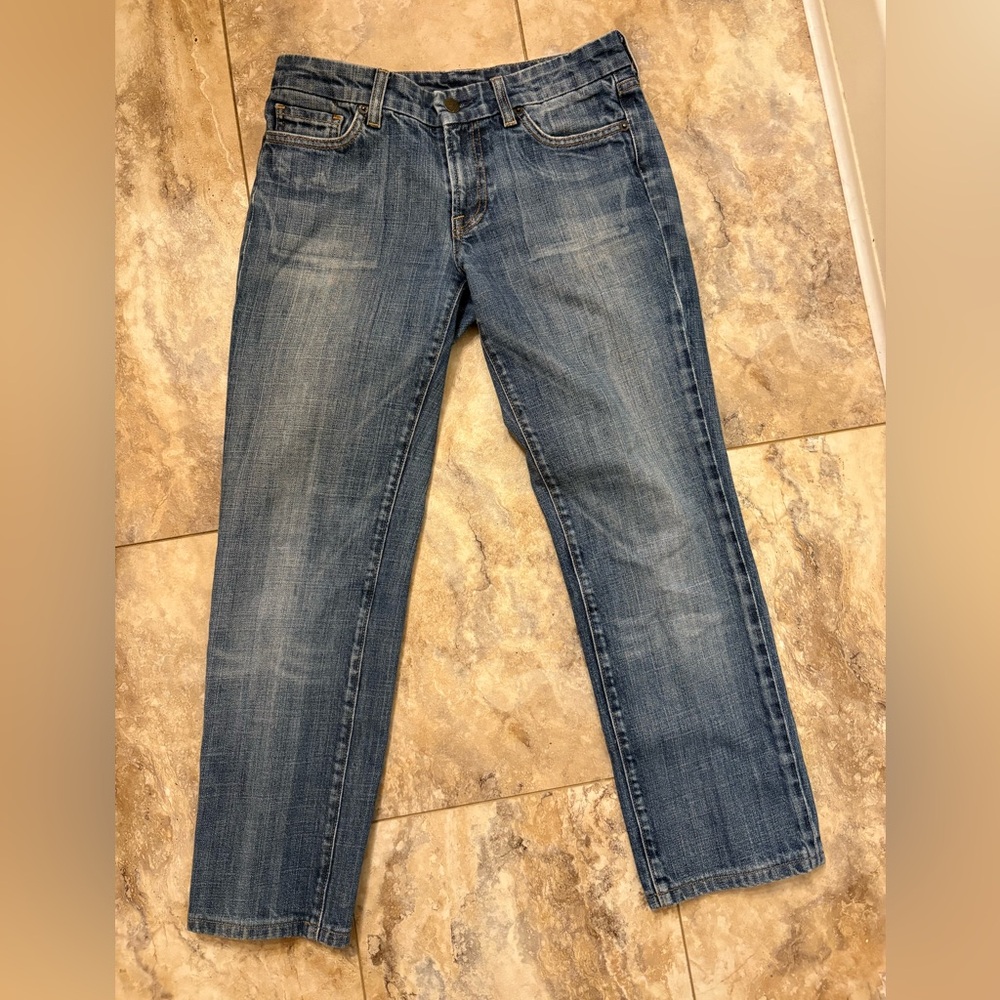 Citizens of Humanity Brigitte #014 Stretch Low Waist Straight Blue Jeans Size 28